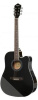Гитара CARAVAN MUSIC HS-4111BK EQ 41”, электроакустическая с ВЫРЕЗОМ, тип Dreadnought, верхняя дека 