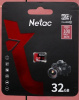 Карта памяти MicroSD 32GB Netac P500 Extreme Pro Class 10 UHS-I A1 V30 (100 Mb s) без адаптера