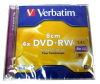 DVD+RW мини8см Verbatim 1,4Gb для видеокамер Jewel(5)