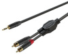 Кабель ROXTONE GPTC140/1 Аудио-кабель , JACK(S) 3,5MM-2*RCA , 1м